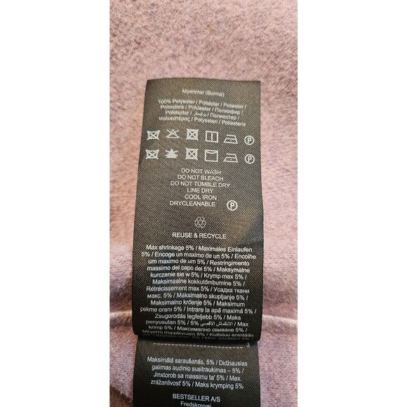 ONLY Womens Coat Jacket Size Small Light Purple Button Closure Slit Pockets - Picture 8 of 8